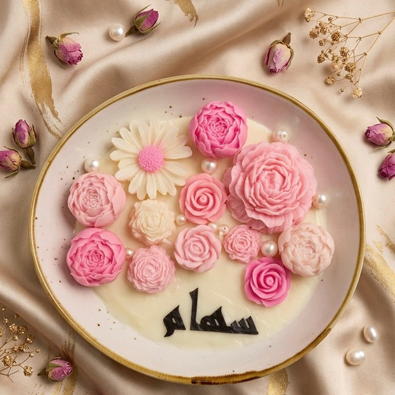 Personalized Floral Candle Bowl