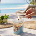Ocean Wave Glass Candle
