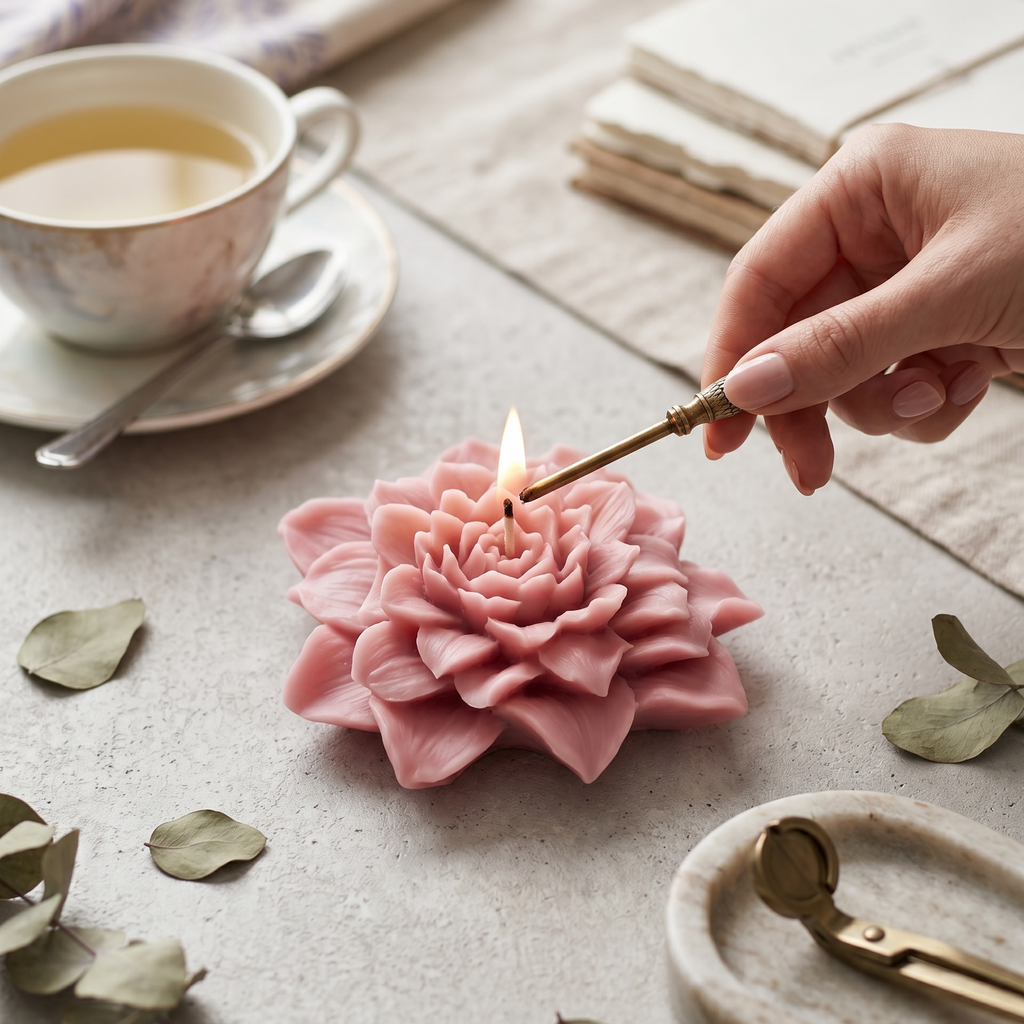 Big Flower Candle