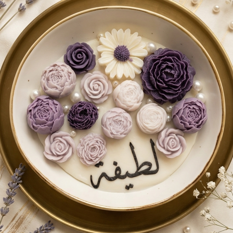 Personalized Floral Candle Bowl